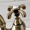 Kingston Brass Bridge Kitchen Faucet with Brass Sprayer, Antique Brass KS7793TXBS - alternate 5